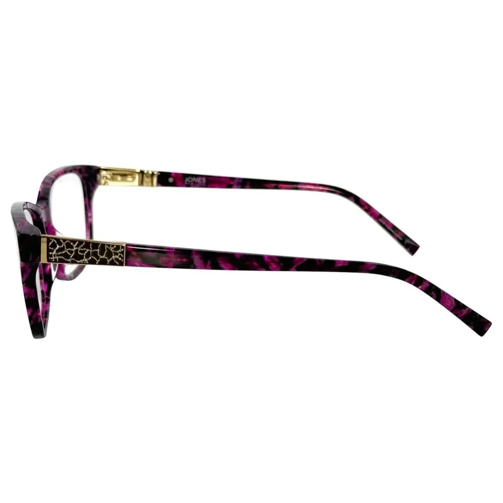 Jones New York VJON785 Womens Plastic Eyeglass Frame Purple Horn 57-16